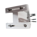 Guia Duplo 1.0 Branco Aluminio 4 Roletes