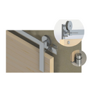 KIT APARENTE PORTA CELEIRO ALUMINIO 1,5M 50KG ESCOVADO - PACOTE 01 KIT PERFIL