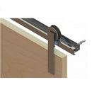 KIT APARENTE PORTA CELEIRO ALUMINIO 1,5M 50KG ESCOVADO - PACOTE 01 KIT PERFIL