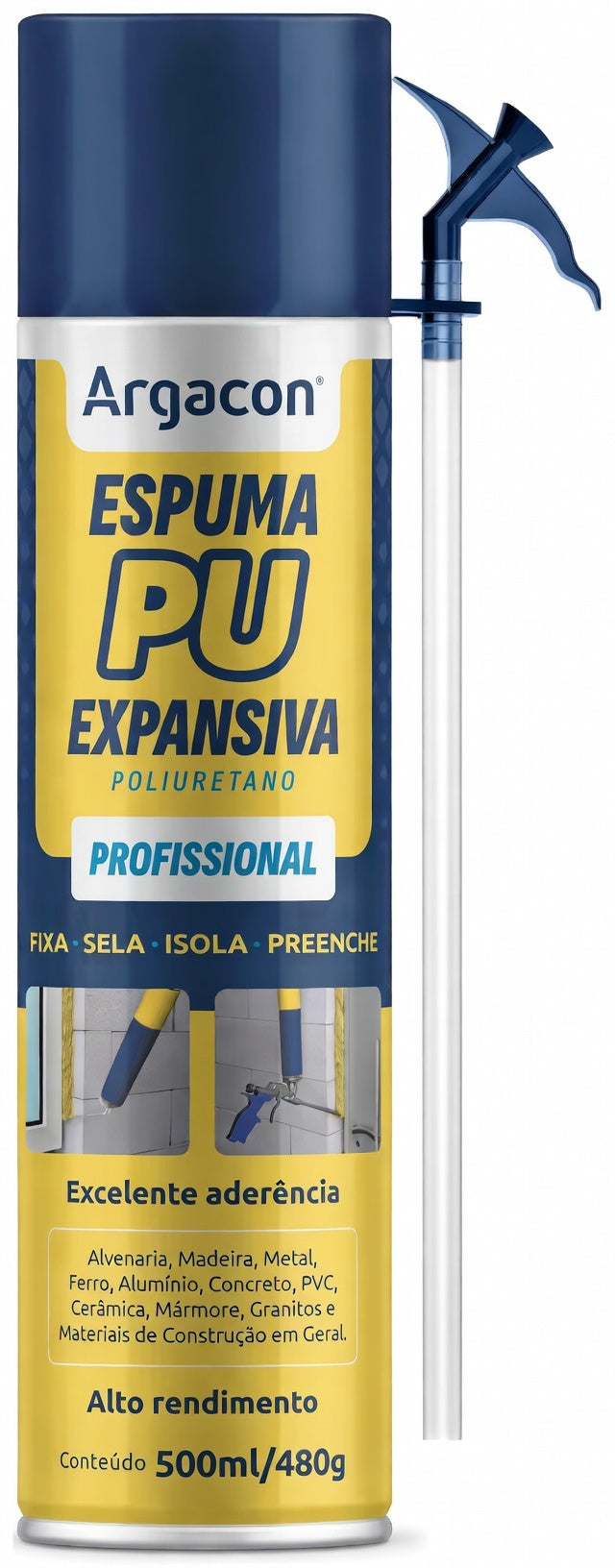 ESPUMA PU ARGACON 500ML / 480GR
