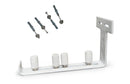 Guia Duplo 1.0 Comprido Branco Aluminio 4 Roletes 2 Portões