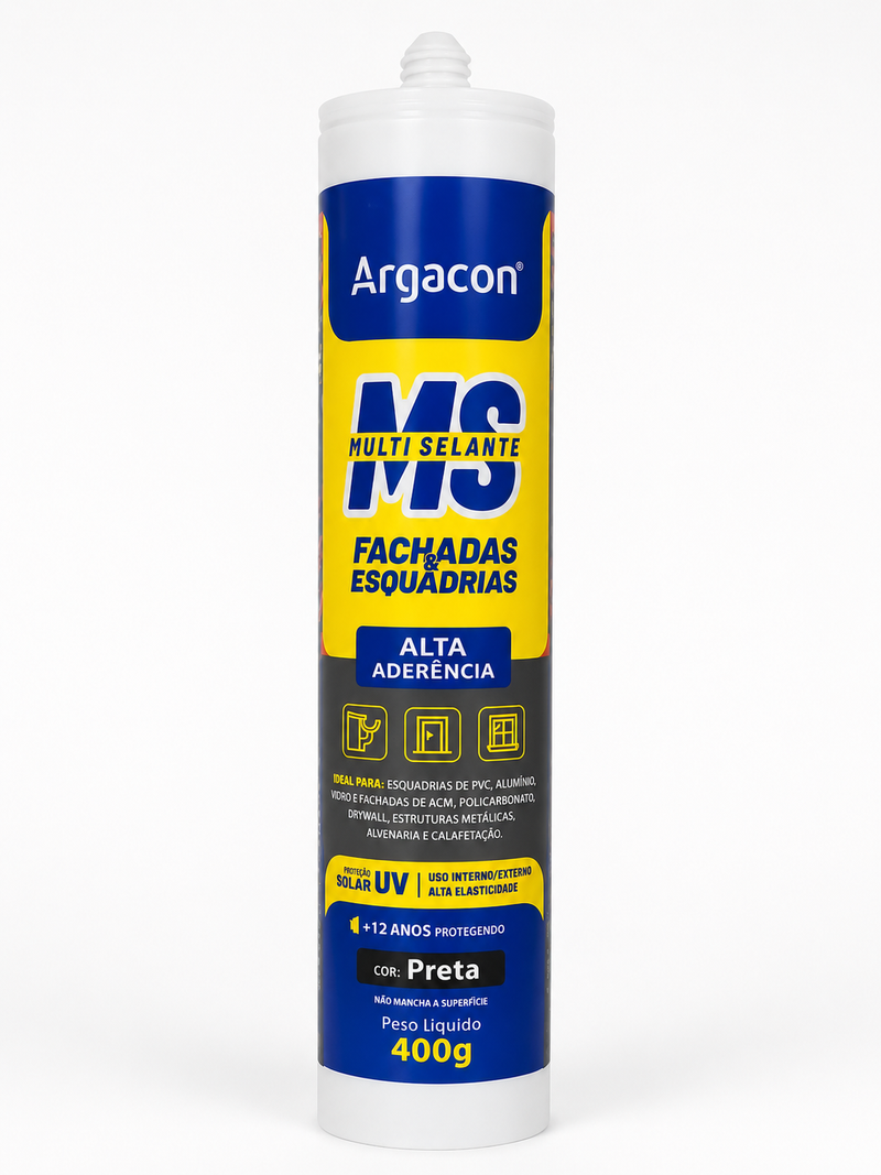 SELANTE MS40 ALUZINCO ARGACON CINZA SACHE 800G