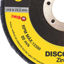 DISCO FLAP TI ZIRCONIO 4.1/2" GR. 120 CURVO TEC ALEMA TITANIUM