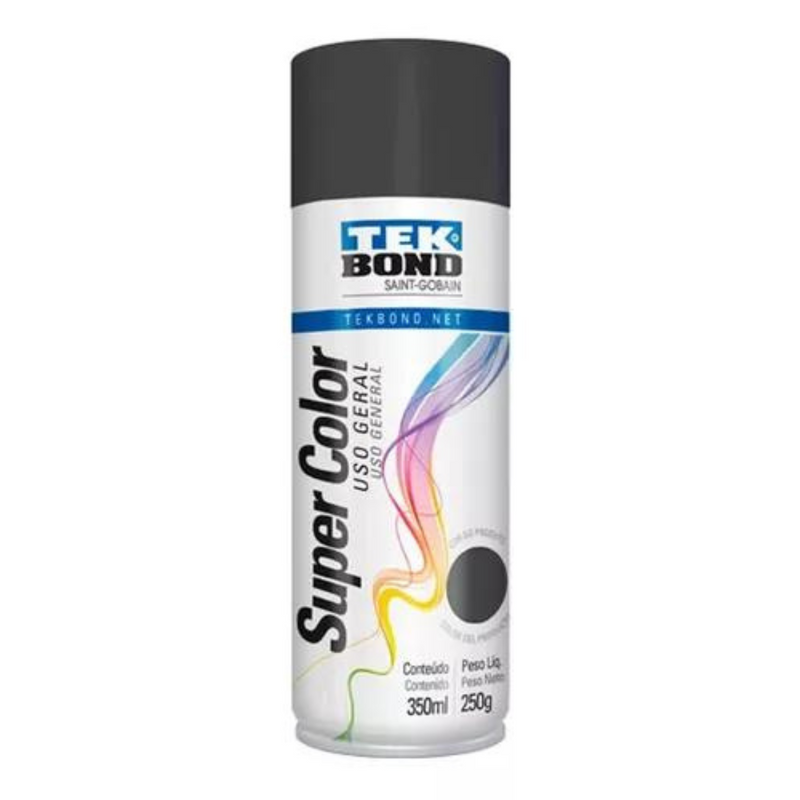 TINTA AEROSSOL GRAFITE USO GERAL 350 ML/250G TEKBOND