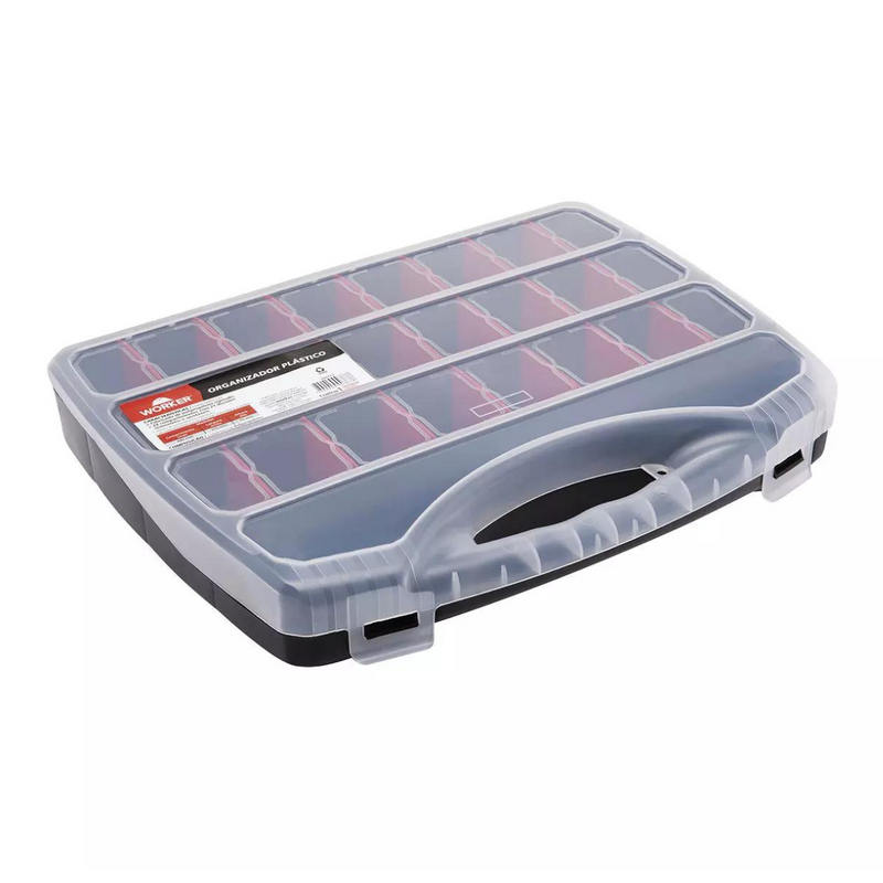 CAIXA ORGANIZADOR PLASTICO 38X30X6CM - WORKER
