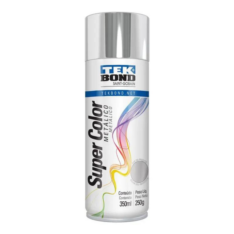 TINTA AEROSSOL CROMADO METALICO 350 ML/250G TEKBOND