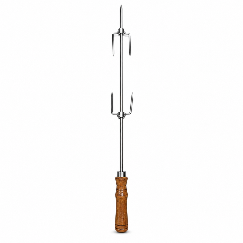 ESPETO INOX 84 CM COM GARRAS