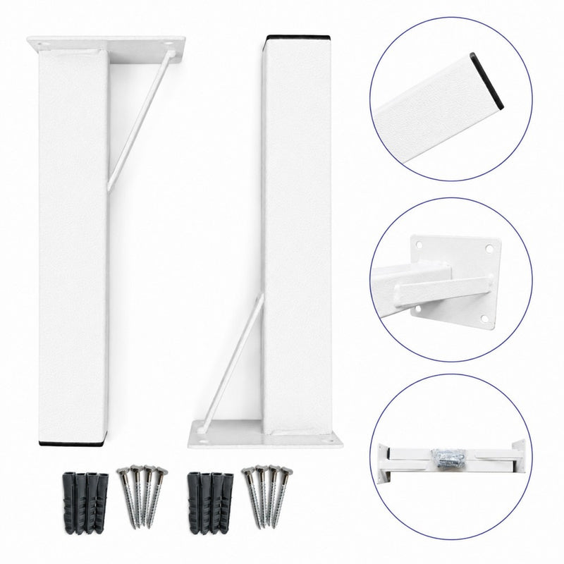 Suporte p/ Pia 50x30 Branco 30cm C/Parafusos jvg2515