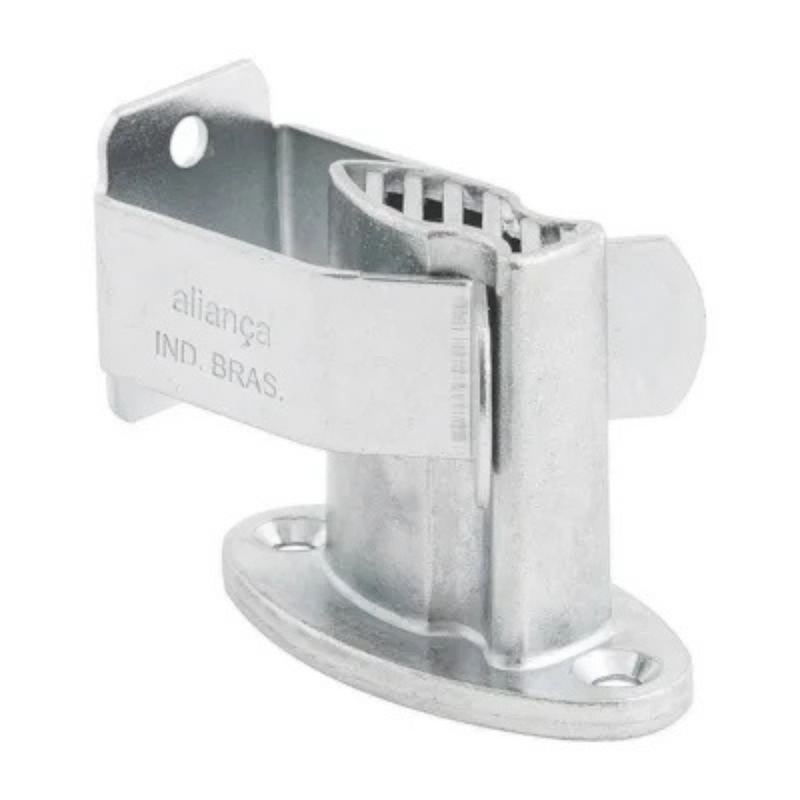 CALCO PARA PORTA PISO CROMADO ZAMAC ALIANCA