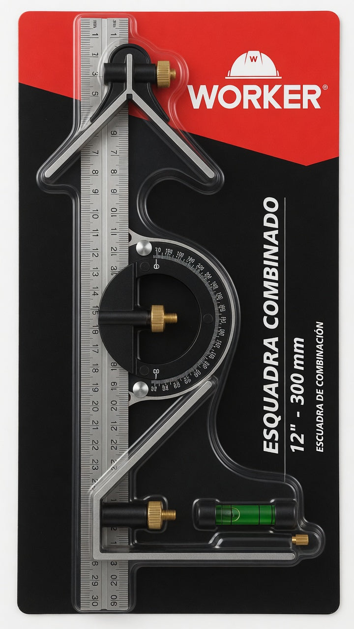 ESQUADRO COMBINADO 12" 300MM - WORKER