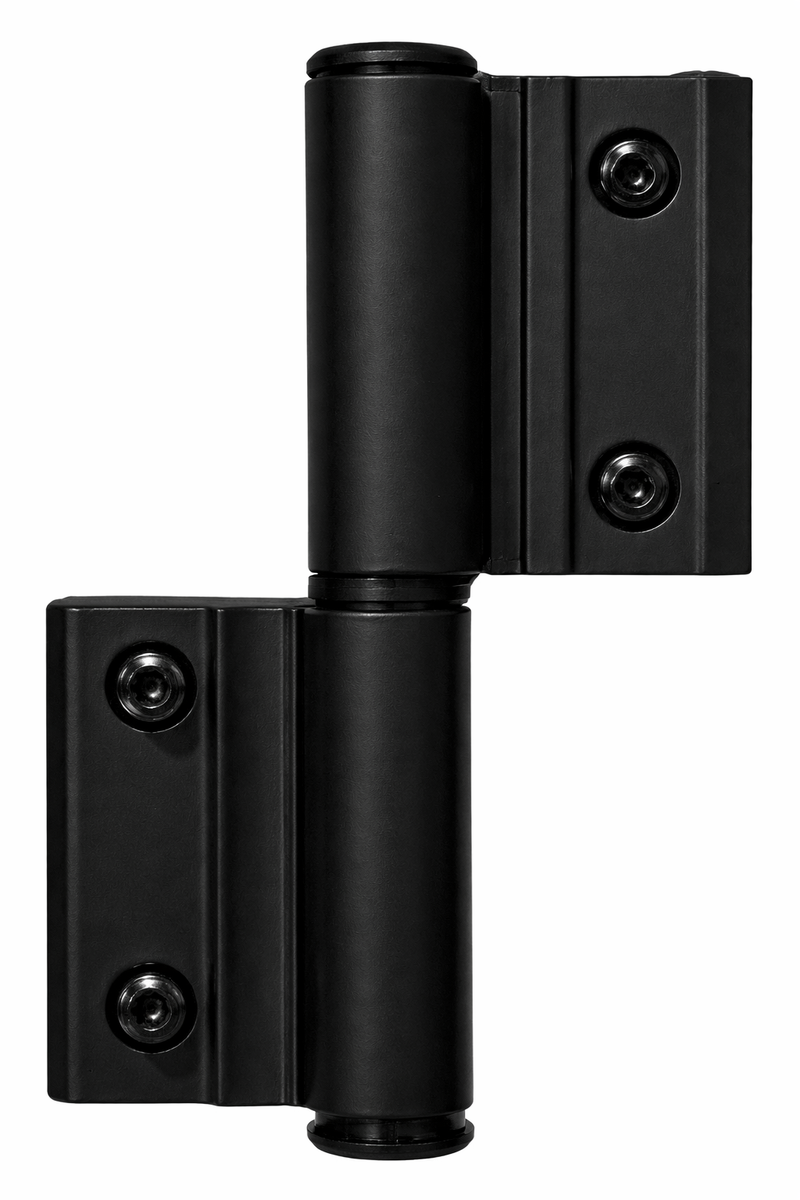 DOBRADICA ALUMINIO SD 773 L-25 ENCAIXE PRETO