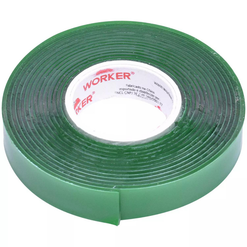 FITA DUPLA FACE 12MMX5M TRANSP - WORKER