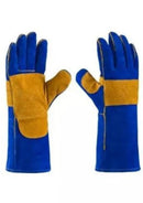 LUVA RASPA TERMICA P/ SOLDADOR 20CM CANO LONGO PEQUENAS CHAMAS E SOLDAS