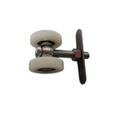 RODIZIO DUPLO DE NYLON 38MM C/ ROLAMENTO POLETTO