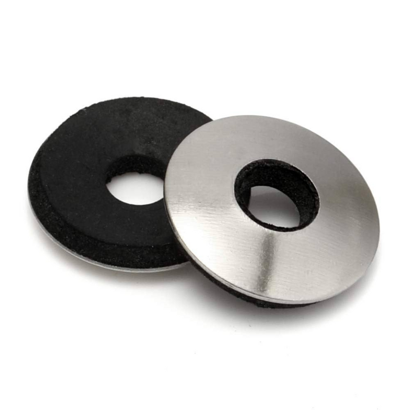 100 PEÇAS ARRUELA VULCANIZADA METALEPDM ZINC 6,3MM EXT 16MM