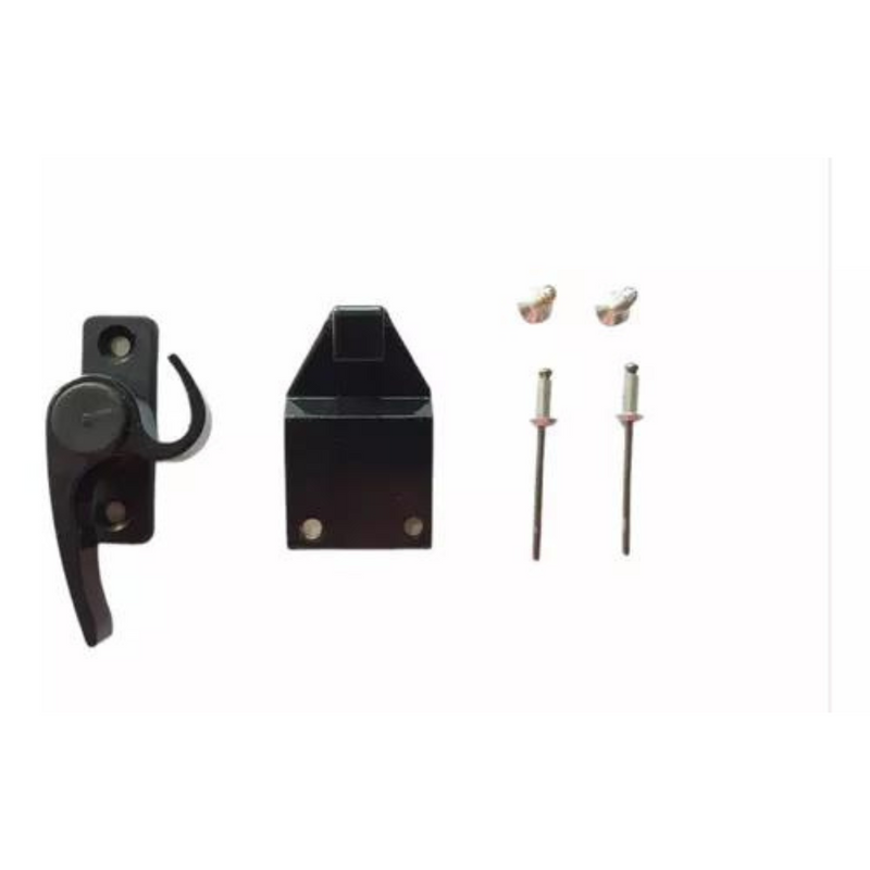 Fecho Aluminio 1052/E L-25 Preto