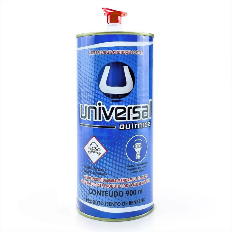 THINNER P/ CASCOLA UNIVERSAL (COLA DE CONTATO ) SOLVENTE GALVANIZADO 900ML