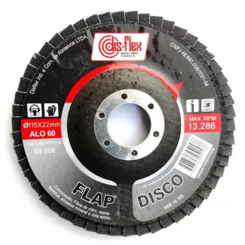 FLAP D. CONE 115X22MM ALO-100 PRATA Disflex