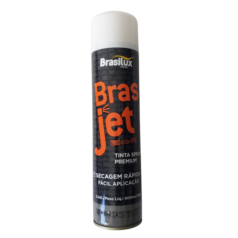 TINTA AEROSSOL BRASJET - BRANCO FOSCO USO GERAL 400ML 400 ML