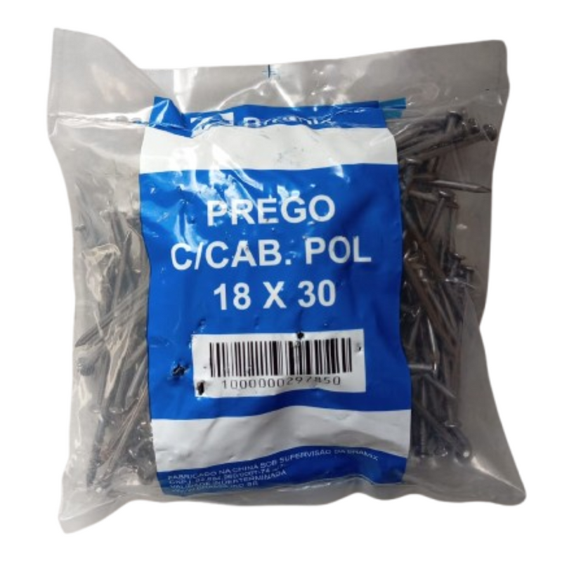 PREGO C/CAB. POL 18 X 30 - BRAMIX