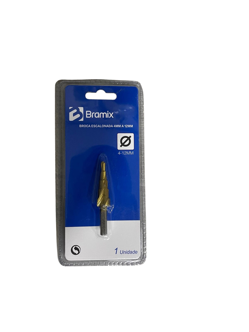 BROCA ESCALONADA 4MM A 12MM - BRAMIX