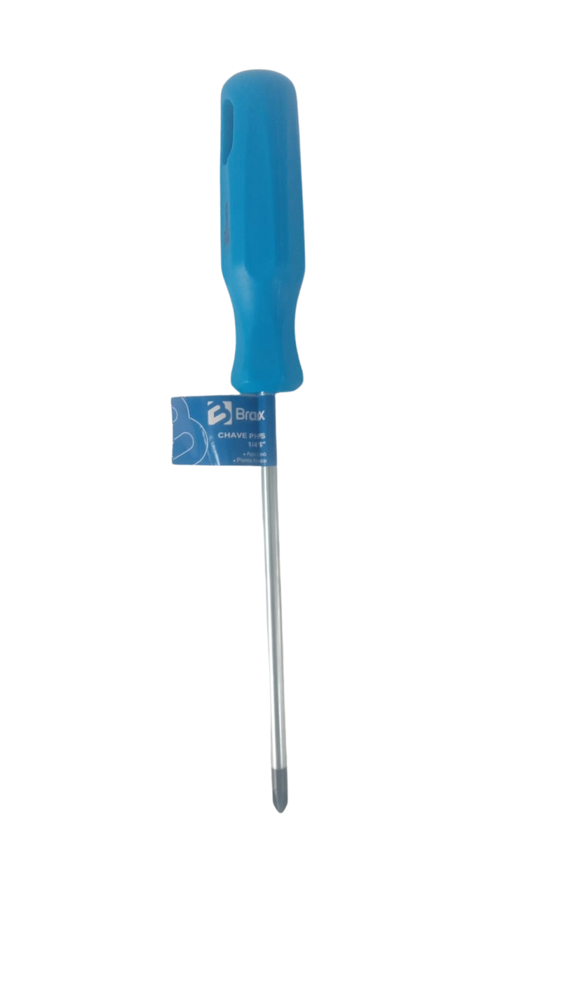CHAVE PHILIPS PONTA MAGNETIZADA 1/8" X 8" - BRAMIX