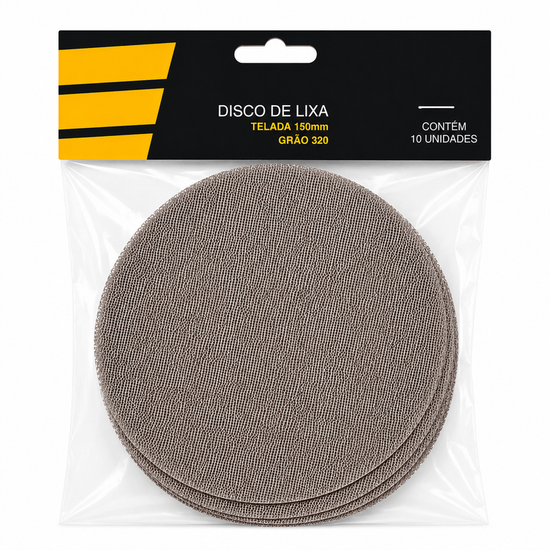 Disco Mirka Telado com Velcro 150mm Grão 320 C/10