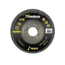 DISCO FLAP POWER CURVO ZIRCONIO 4.1/2" GR. 060 TITANIUM