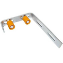 GUIA PARA PORTAO DE CORRER COM 2 ROLETES (Laranja) C/ REGULAGEM LATERAL