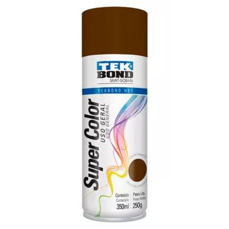 TINTA AEROSSOL MARROM USO GERAL 350 ML/250G TEKBOND