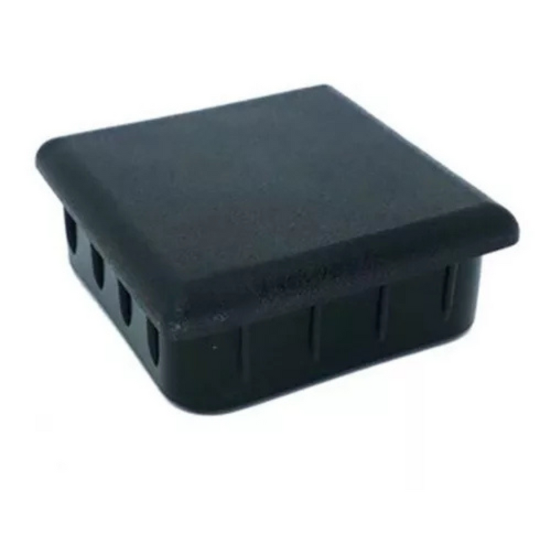 PONTEIRA QUADRADA INTERNA PLASTICA 80X80 PRETA