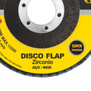 DISCO FLAP TI ZIRCONIO 4.1/2" GR. 120 CURVO TEC ALEMA TITANIUM