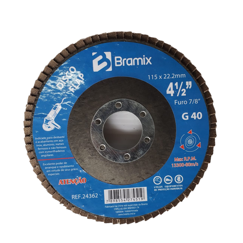 DISCO FLAP 4.1/2" (115) GR 40 -BRAMIX