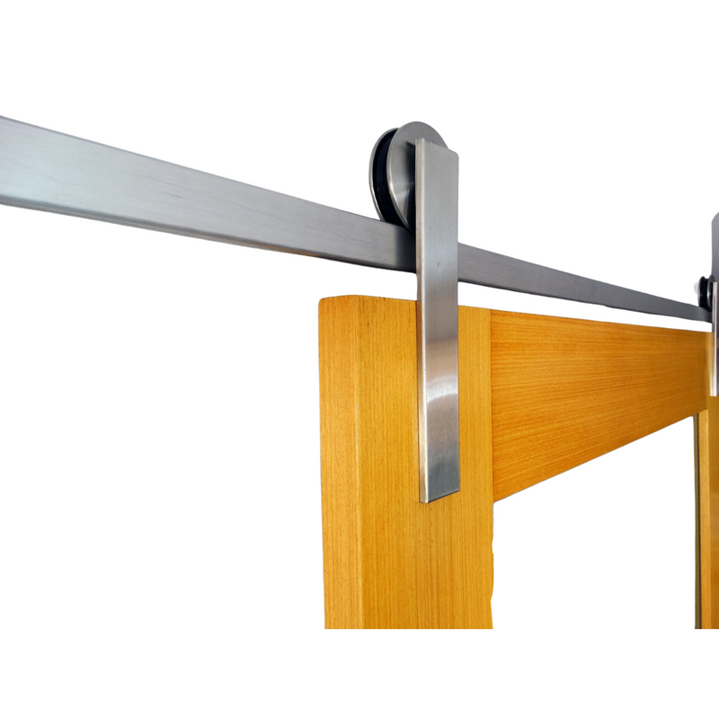 KIT APARENTE PORTA CELEIRO ALUMINIO 1,5M 50KG ESCOVADO - PACOTE 01 KIT PERFIL