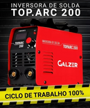 MAQUINA INVERSORA DE SOLDA TOP ARC 200A 220V GALZER