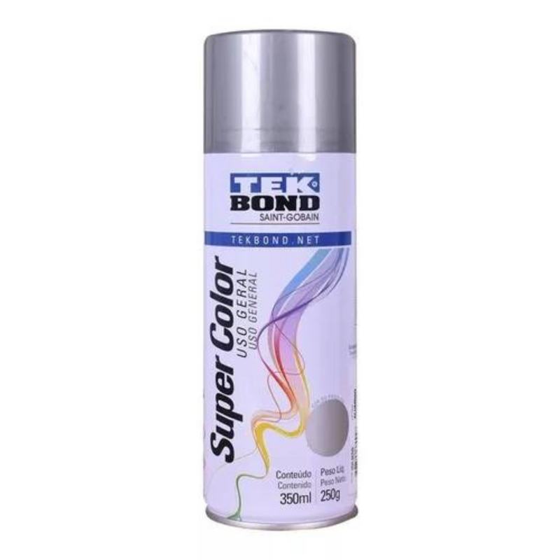 TINTA AEROSSOL PRATA METALICO 350 ML/250G TEKBOND