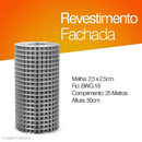 TELA SOLDADA REFORCO FACHADA ALT 0,50M -2,5X2,5CMX1,24MM RL25M FRANZ