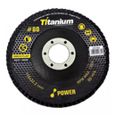 DISCO FLAP POWER CURVO ZIRCONIO 4.1/2" GR. 080 TITANIUM