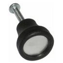 PUXADOR SIMPLES BOX C/ TAMPA DE ALUMINIO - PRETO