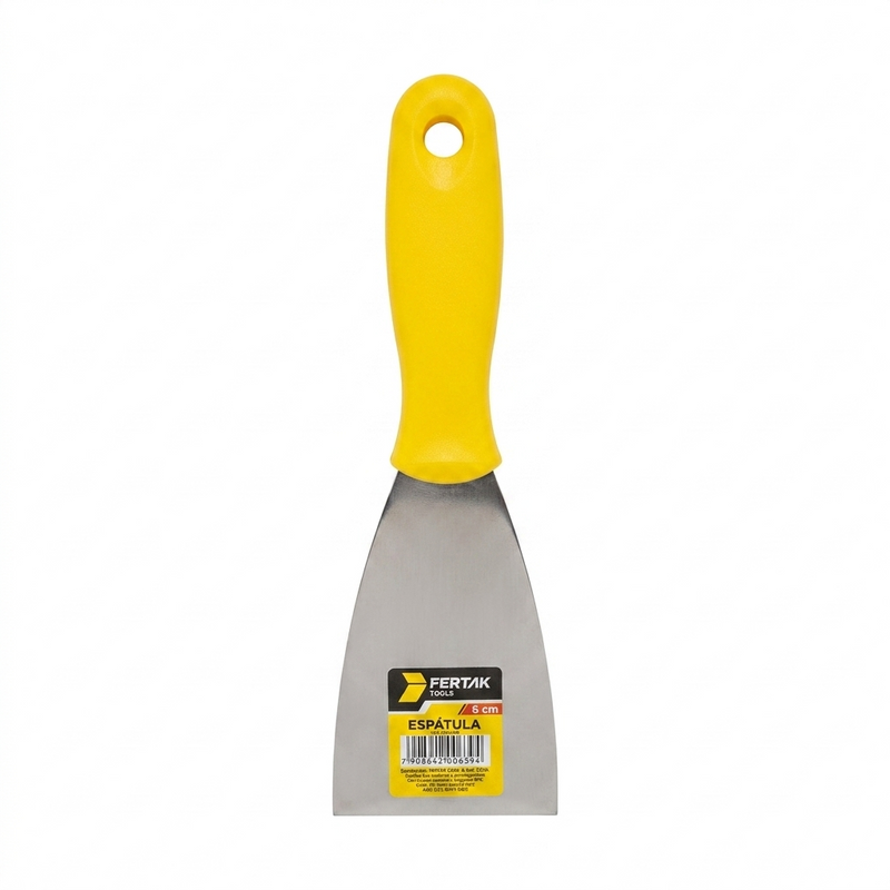 ESPATULA 06 CM - CABO PLAST. ESPELHADO FERTAK