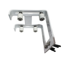 Guia Duplo 1.0 Branco Aluminio 4 Roletes