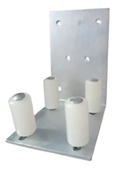 GUIA P/ PORTÃO DE CORRER AÇO GALVANIZADO C/4 ROLETES - COMPLETO ESPECIAL