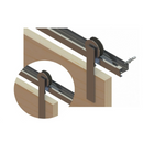 KIT APARENTE PORTA CELEIRO ALUMINIO 1,5M 50KG ESCOVADO - PACOTE 01 KIT PERFIL