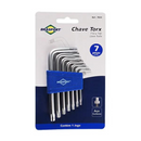 CHAVE HEXALOBULAR TORX (TORQUE) T10 A T40 7 PCS - BRASFORT