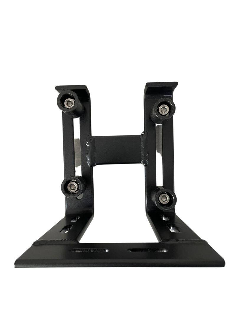 Guia Duplo 1.0 Preto Aluminio 4 Roletes