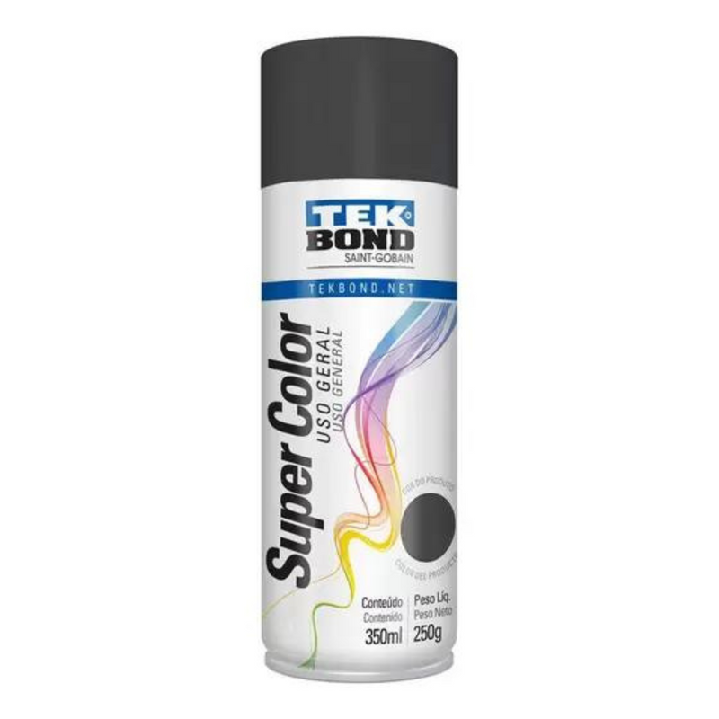 TINTA AEROSSOL CINZA PLATINA USO GERAL 350ML/250G - TEKBOND