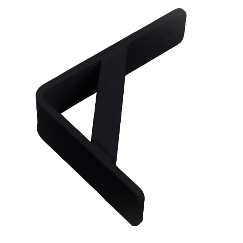 SUPORTE BATENTE LATERAL DE PORTAO 100MM - PRETO