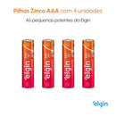 PILHA ZINCO AAA (TUBO C 4un) ELGIN
