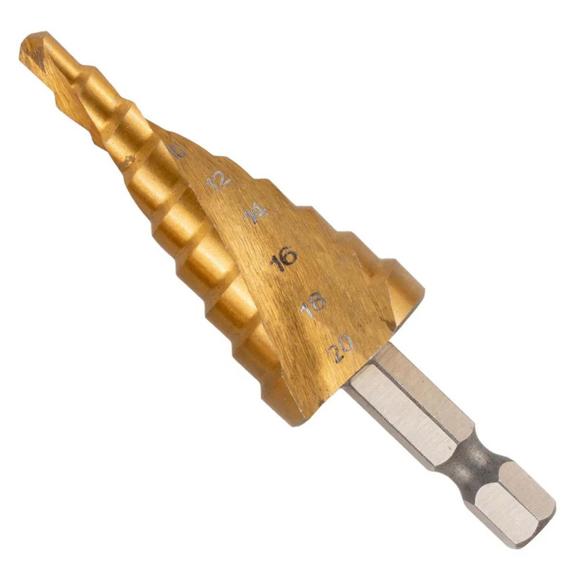 BROCA ESCALONADA 4MM A 20MM - BRAMIX