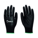 LUVA DE POLIESTER COM PU PRETO 09" IMBAT